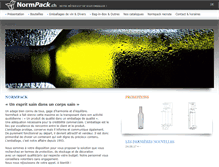 Tablet Screenshot of normpack.ch